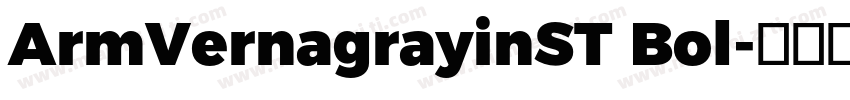 ArmVernagrayinST Bol字体转换